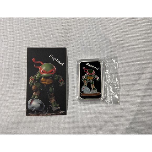 1 oz.999 Silver - Teenage Mutant Ninja Turtles + COA - ONLY 200 MADE - Raphael - Picture 1 of 5